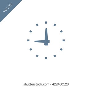 Time icon. Clock icon.
