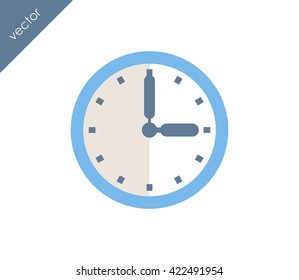 Time icon. clock icon.