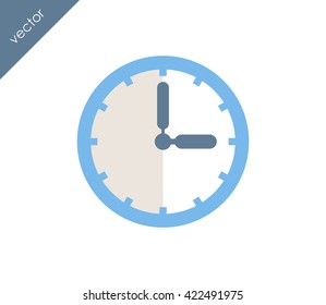 Time icon. clock icon.