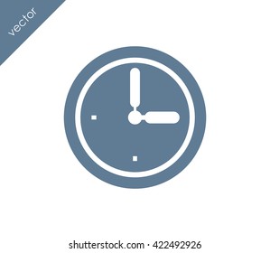 Time icon. clock icon.