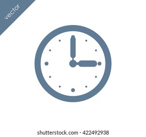 Time icon. clock icon.