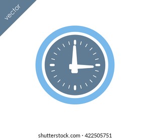 Time icon. clock icon.