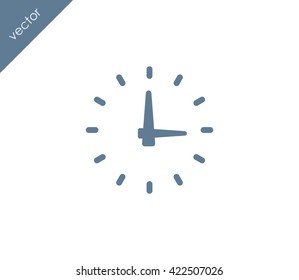 Time icon. clock icon.