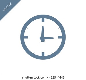 Time icon. clock icon.