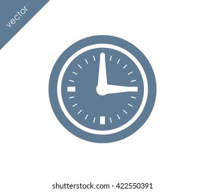 Time icon. clock icon.