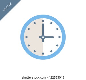 Time icon. clock icon.