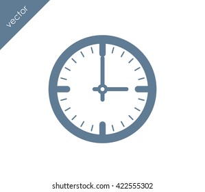 Time icon. Clock icon.