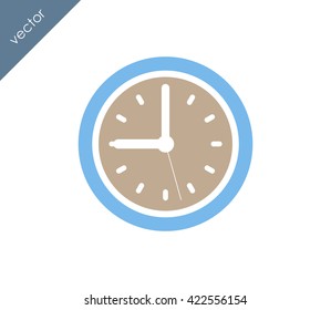 Time icon. Clock icon.