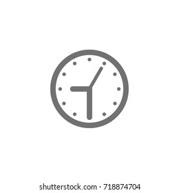 Time icon. Clock line icon. Linear pictogram