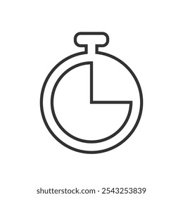 Time icon. Clock line icon.  Vector illustration