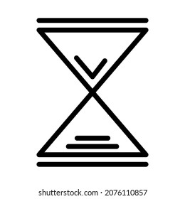 Icono de tiempo. Pictograma de reloj. Símbolo de entrega a tiempo rápido para web. Icono de línea. Aislado sobre fondo blanco. Vector eps10