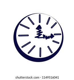 Time icon Clock icon vector in arrow