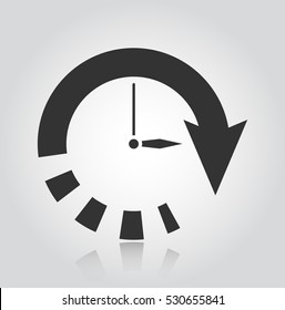 Time Icon, Clock icon , Vector illustration