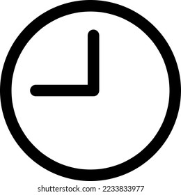 Time icon. Clock icon vector on white background..eps