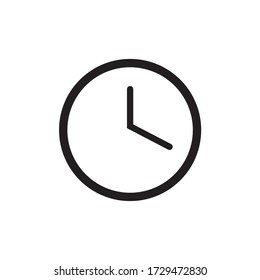 Time icon. Clock icon vector symbol