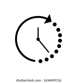 Time icon, clock icon vector template