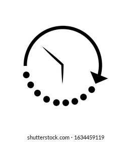 Time icon, clock icon vector template