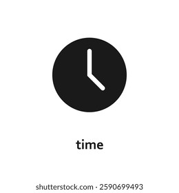 Time icon. Clock, watch vector icon