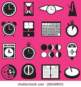 Time Icon Concepts and Symbols