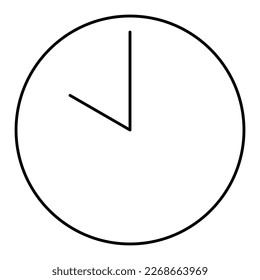 Time icon design. Clock simple flat adjustable.