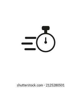 Time icon design. Task time icon in modern outline style design. Vector illustration. Vector illustration.