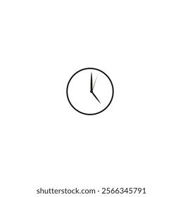 Time icon design. Task time icon in modern outline style design. Vector illustration. Vector illustration.