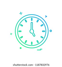 Time icon design vector