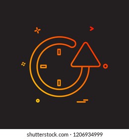 Time icon design vector