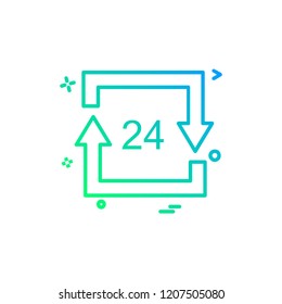 Time icon design vector