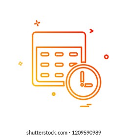 Time icon design vector