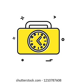 Time icon design vector