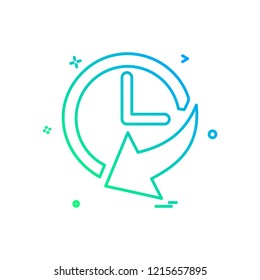 Time icon design vector