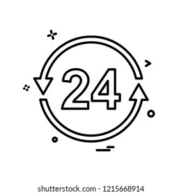 Time icon design vector