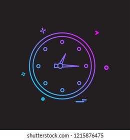 Time icon design vector