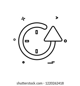 Time icon design vector