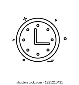 Time icon design vector
