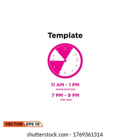 time icon design vector illustration template