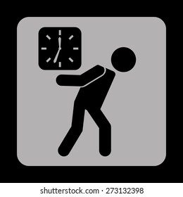 time icon design, vector illustration eps10 graphic 