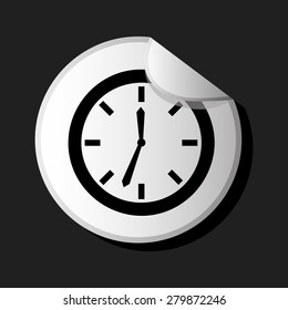 time icon design, vector illustration eps10 graphic 
