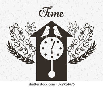 time icon design, vector illustration eps10 graphic 