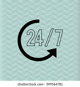 Time  icon design, vector illustration