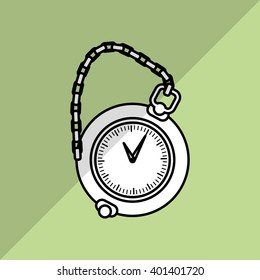 time icon design, vector illustration