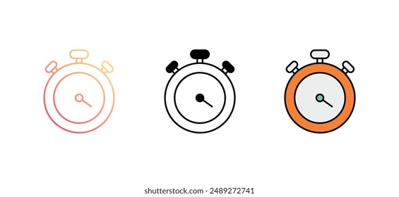 Diseño de icono de tiempo con fondo blanco ilustración de stock