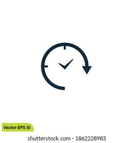 Symbol für die Dauer der Symbol-Logo-Vorlage
