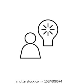 Time icon. Element of head hunting icon
