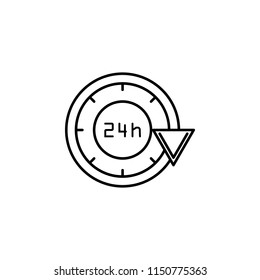 time icon. Element of time value icon for mobile concept and web apps. Thin line time icon can be used for web and mobile