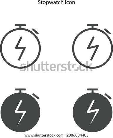 Time icon. Fast time vector icon. Deadline icon. stopwatch icon collection.