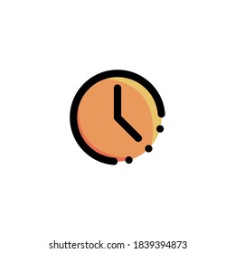 Time Icon Filled Outline Business Illustration Logo Vector
