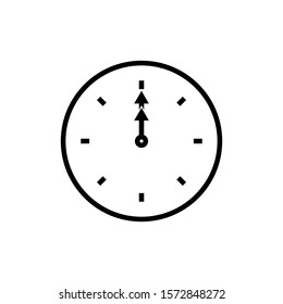 time icon flat clock watches symbol time clock study book flat illustration icon minute duration length Icon symbol clock design vector template timer, watch, timepiece. Vector Illustration Set