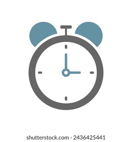 Time icon flat design template